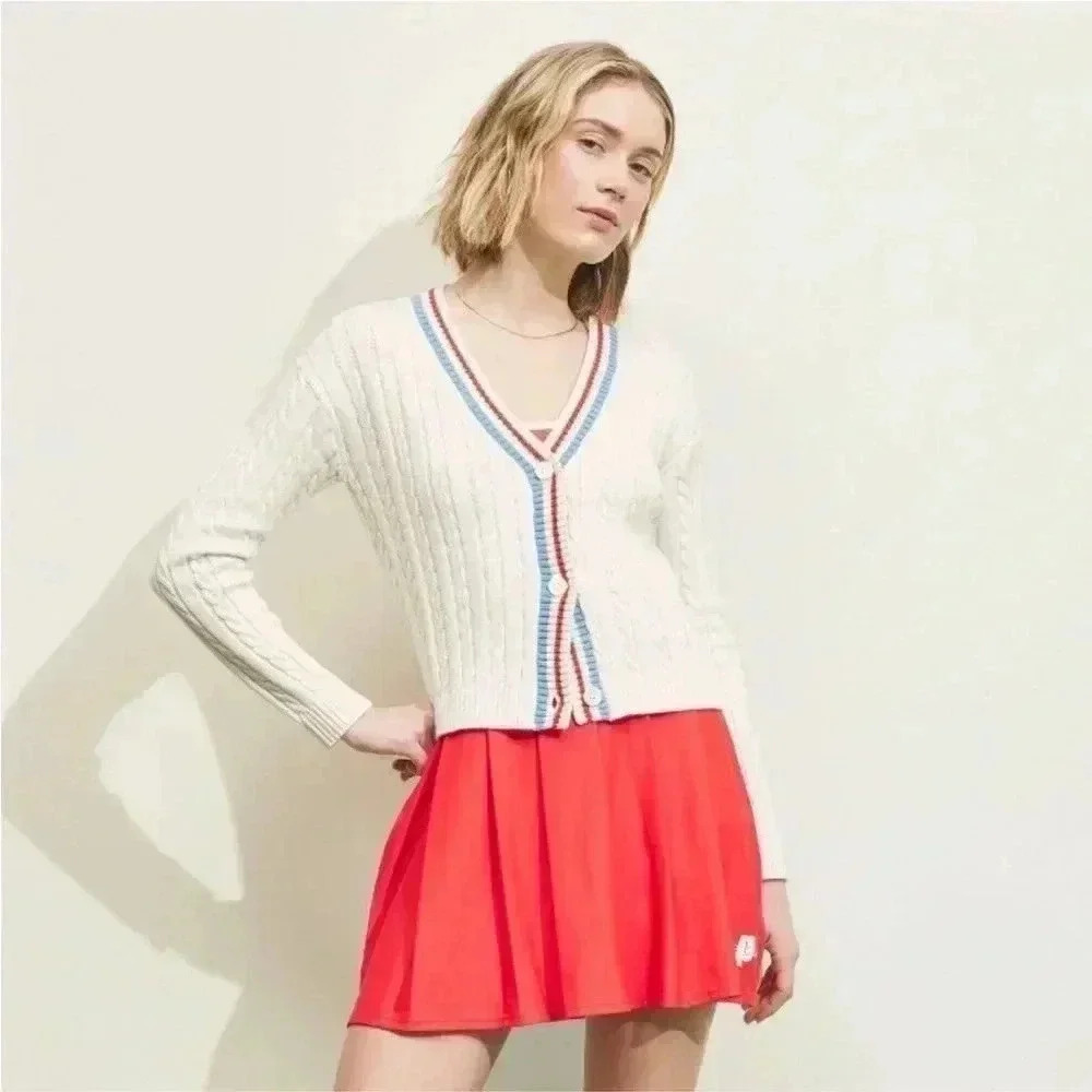 NWT Prince‎ Pickleball Women's Cable Knit
Cardigan - Cream M